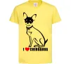 Дитяча футболка I love chihuahua Лимонний Дитяча футболка I love chihuahua Лимонний фото