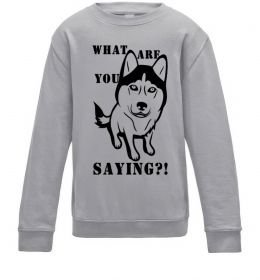 Дитячий світшот What are you saying Дитячий світшот What are you saying