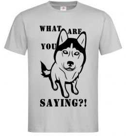 Мужская футболка What are you saying Мужская футболка What are you saying