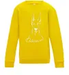Детский Свитшот Doberman White Солнечно желтый фото