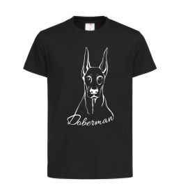 Детская футболка Doberman White
