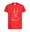 Детская футболка Doberman White Красный фото