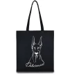 Еко-сумка Doberman White Чорний фото