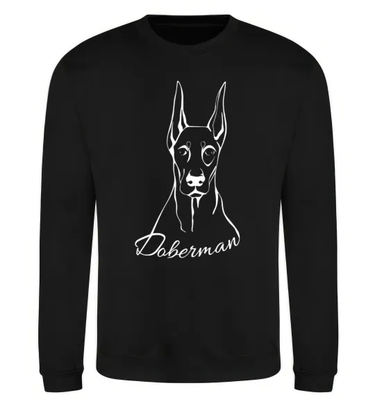 Свитшот Doberman White Черный фото
