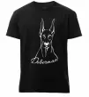 Мужская премиум футболка Doberman White Черный фото