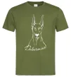 Чоловіча футболка Doberman White Оливковий Чоловіча футболка Doberman White Оливковий фото