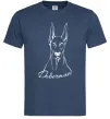 Чоловіча футболка Doberman White Темно-синій Чоловіча футболка Doberman White Темно-синій фото