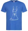 Чоловіча футболка Doberman White Яскраво-синій Чоловіча футболка Doberman White Яскраво-синій фото