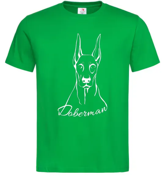 Чоловіча футболка Doberman White Зелений фото