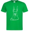 Чоловіча футболка Doberman White Зелений Чоловіча футболка Doberman White Зелений фото