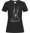 Женская футболка Doberman White Черный фото