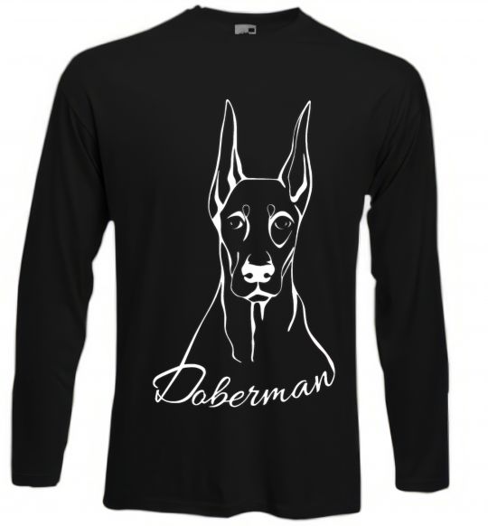 Лонгслів Doberman White Чорний фото