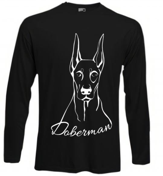 Реглан Doberman White Черный фото