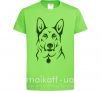 Детская футболка German Shepherd dog №2 Лаймовый фото