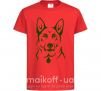 Детская футболка German Shepherd dog №2 Красный фото