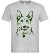 Мужская футболка German Shepherd dog №2 Серый фото