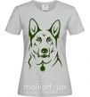 Женская футболка German Shepherd dog №2 Серый фото