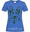 Женская футболка German Shepherd dog №2 Ярко-синий фото