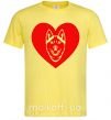 Чоловіча футболка Love Husky Лимонний фото