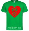Мужская футболка Love Husky Зеленый фото