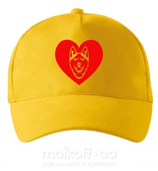 Кепка Love Husky Сонячно жовтий фото