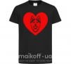 Дитяча футболка Love Husky Чорний фото
