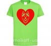 Детская футболка Love Husky Лаймовый фото