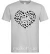 Мужская футболка Love Shiba Inu Серый фото