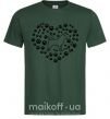 Мужская футболка Love Shiba Inu Темно-зеленый фото