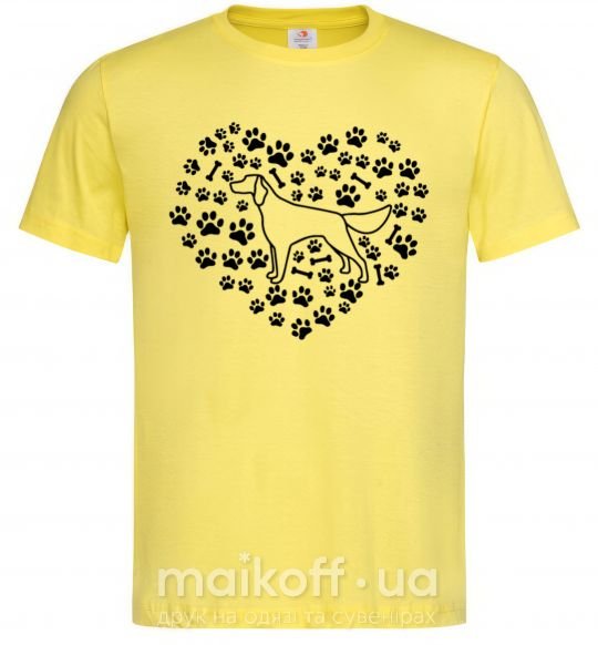Мужская футболка Love Setter Лимонный фото