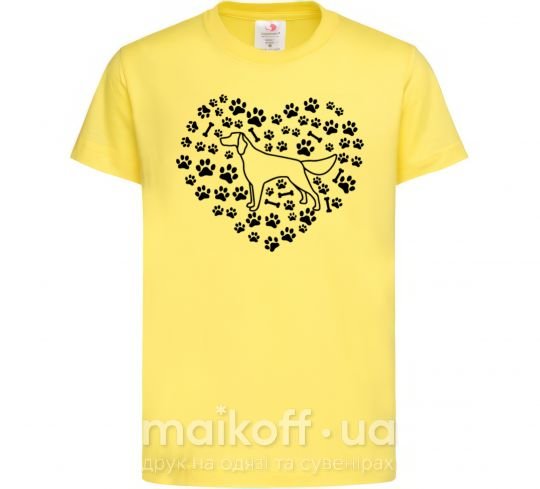 Детская футболка Love Setter Лимонный фото