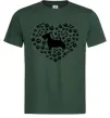 Чоловіча футболка Love scotch terrier Темно-зелений фото