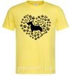 Мужская футболка Love scotch terrier Лимонный фото