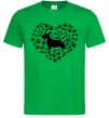Чоловіча футболка Love scotch terrier Зелений фото