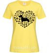 Жіноча футболка Love scotch terrier Лимонний фото