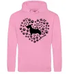Жіноча толстовка (худі) Love scotch terrier Рожевий фото