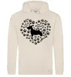 Женская толстовка (худи) Love scotch terrier Таш фото