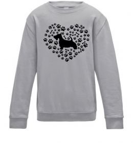 Детский Свитшот Love scotch terrier
