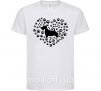 Детская футболка Love scotch terrier Белый фото