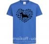 Детская футболка Love scotch terrier Ярко-синий фото