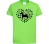 Детская футболка Love scotch terrier Лаймовый Детская футболка Love scotch terrier Лаймовый фото