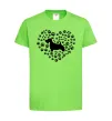 Дитяча футболка Love scotch terrier Лаймовий фото