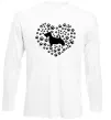 Лонгслів Love scotch terrier Білий фото