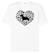 Футболка Оверсайз Love scotch terrier Білий фото
