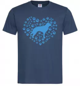 Чоловіча футболка Love retriever Темно-синій фото