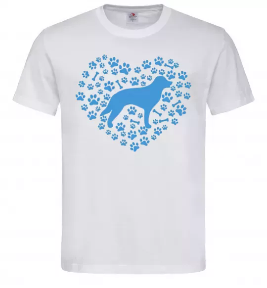 Чоловіча футболка Love retriever Білий фото