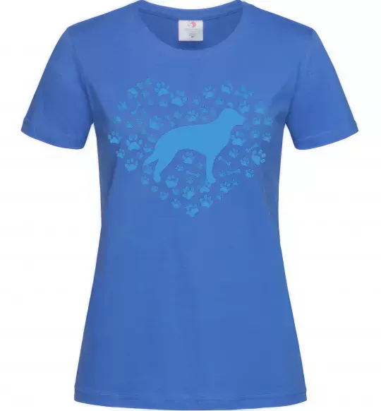 Жіноча футболка Love retriever Яскраво-синій фото