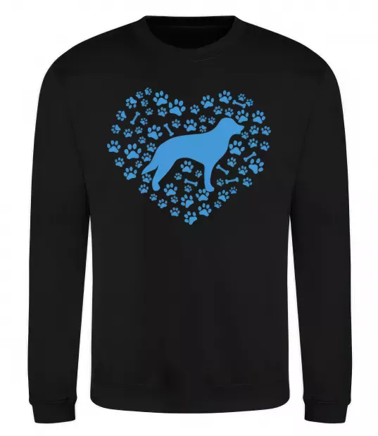 Свитшот Love retriever Черный фото