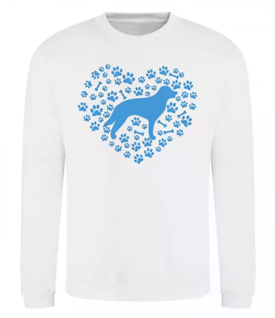 Свитшот Love retriever Белый фото