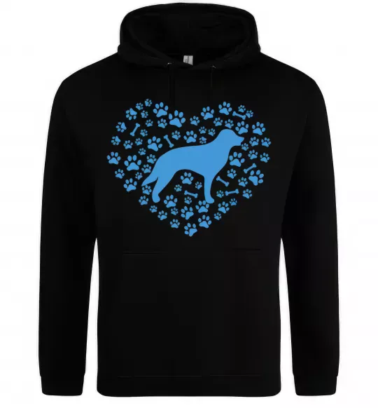 Жіноча толстовка (худі) Love retriever Чорний фото